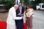 Prime Minister Narendra Modi with the Vance family