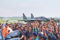 Narendra Modi at the Adampur Air Force Station, Punjab, May 13, 2025