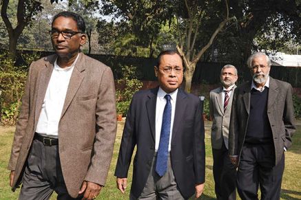 Supreme Court Justices (L-R) J Chelameswar, Ranjan Gogoi, Kurian Joseph and Madan Lokur