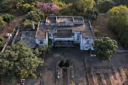 An aerial view of the Flagstaff House, Bhopal