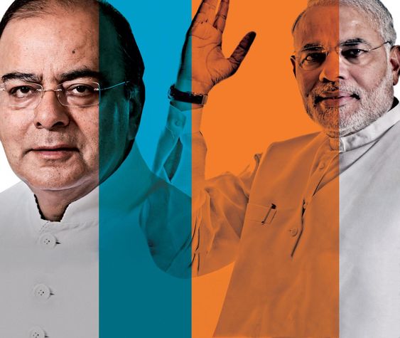 Arun Jaitley and Narendra Modi