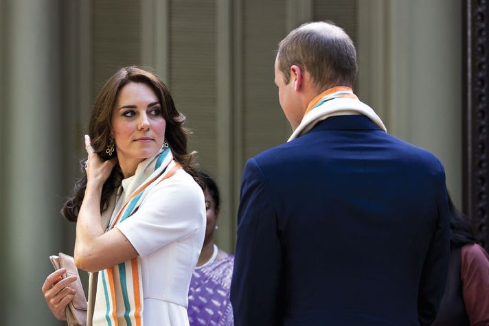 The royal couple at Gandhi Smriti Musuem in New Delhi (Photo: T NARAYAN)