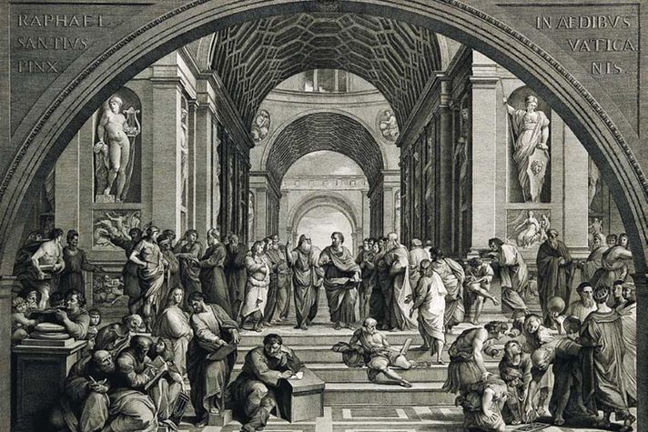 The School of Athens, which represents philosophy