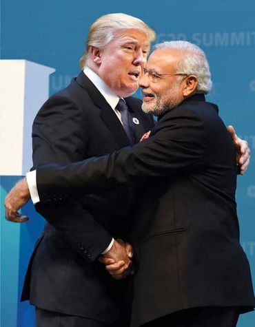 Donald Trump and Narendra Modi