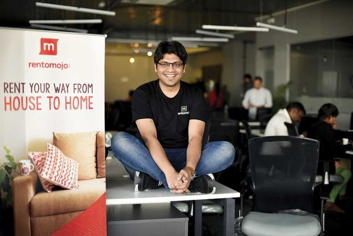 Geetansh Bamania of Rentomojo at the rental service’s office in Mumbai