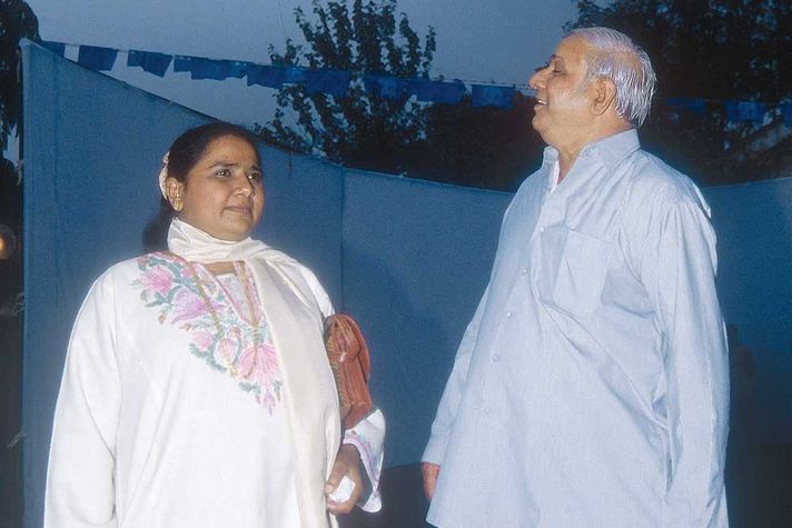 Mayawati with Kanshi Ram in 1997