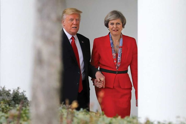 Donald Trump and Theresa May