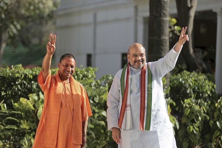 Yogi Adityanath and Amit Shah