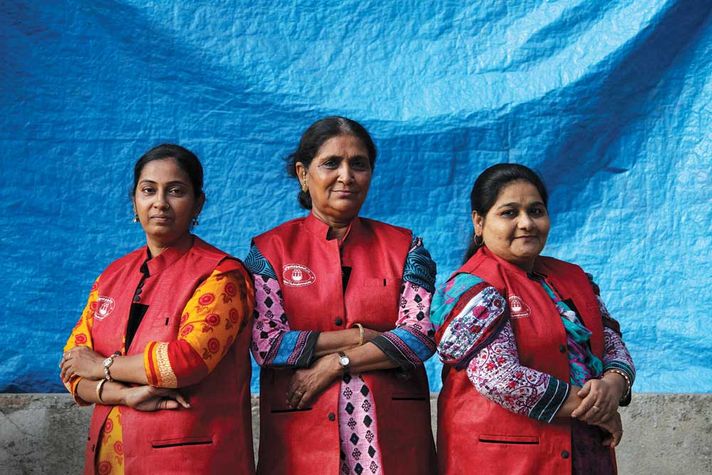 (L-R) Suraiya Shaikh, Khatoon Shaikh and Heena Siddiqui, newly appointed qazis in Mumbai