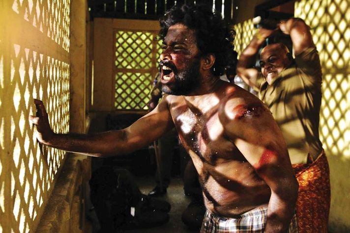 A scene from the film Visaranai, inspired by Lock-Up