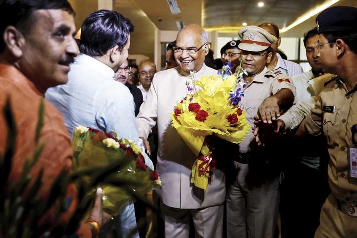 Ram Nath Kovind arrives in Delhi on June 19th