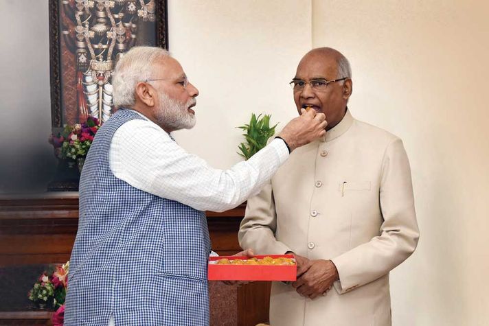 Narendra Modi congratulates President-elect Ram Nath Kovind on July 20 