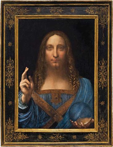 Salvator Mundi by Leonardo da Vinci was auctioned for $450.3 million this year, making it the most expensive piece of art in history