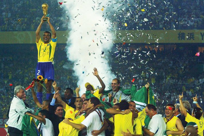 By defeating Germany in the 2002 World Cup final in Yokohama, Brazil won their fifth title