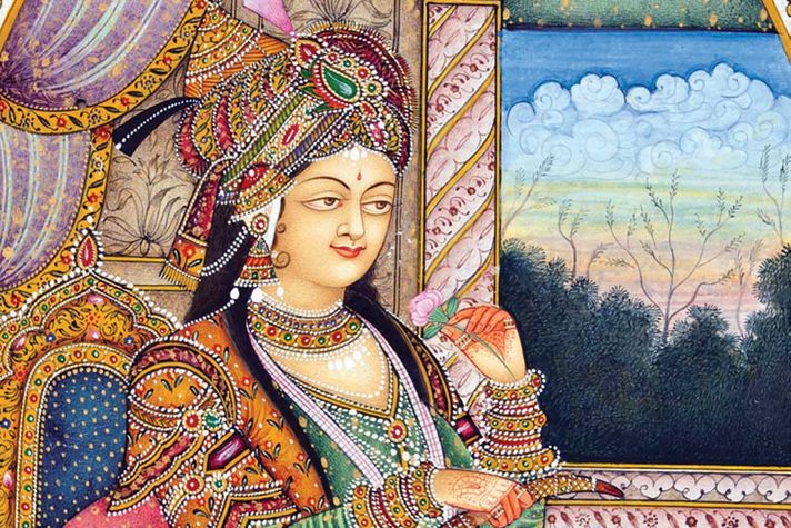 A miniature portrait of Nurjahan