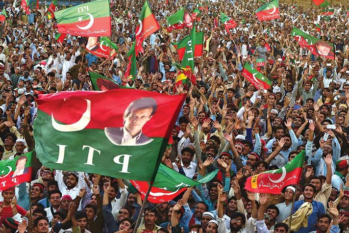 An Imran Khan election rally