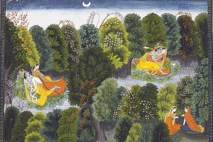 An illustration of Jayadeva’s 12th century Gita Govinda