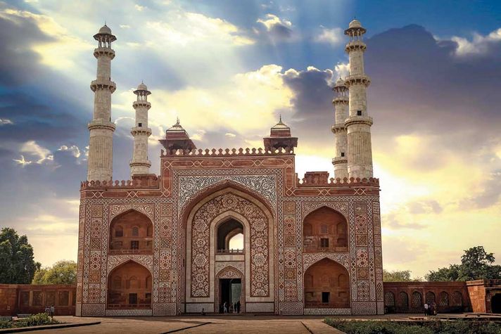 The gateway to Akbar’s tomb in Sikandra