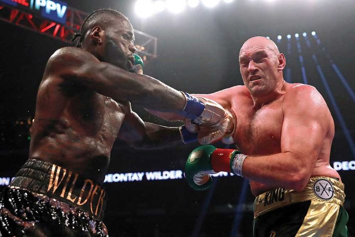 The WBC heavyweight clash between Deontay Wilder (left) and Tyson Fury in Los Angeles