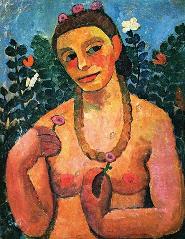 Self portrait (1906) by Paula Modersohn-Becker