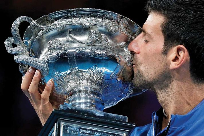 Djokovic wins a record 7th Australian Open title, his 15th Grand Slam overall