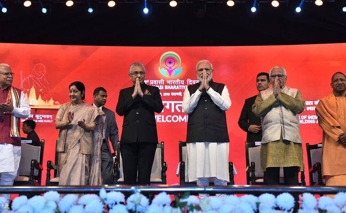 Prime Minister Narendra Modi at the 15th Pravasi Bharatiya Divas on January 22, 2019