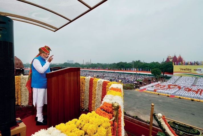 Prime Minister Narendra Modi delivers his Independence Day speech from Red Fort, Delhi,