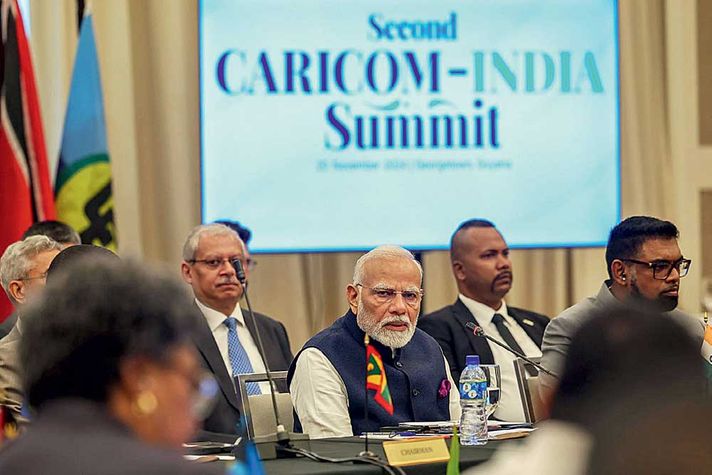 Prime Minister Narendra Modi at the CARICOM-India Summit in Guyana, November 21, 2024