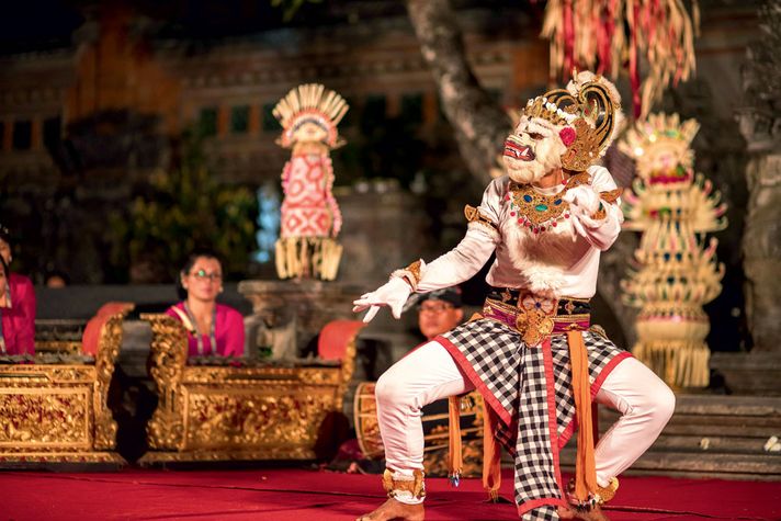 A Ramayana performance at Ubud Palace (Puri Saren) in Bali, Indonesia