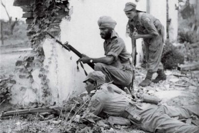 Indian forces stave off the Japanese in Burma, 1945