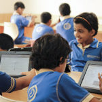 Kunskapsskolan school students in Gurgaon access coursework and mock tests through a digital learning portal