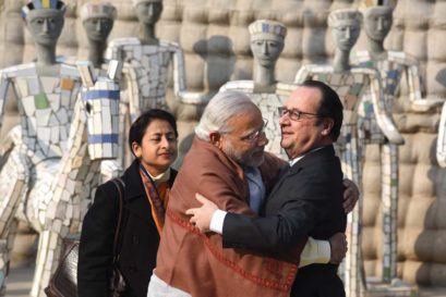 Prime Minister Narendra Modi with French President François Hollande