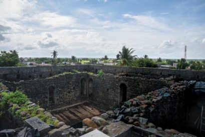 Battle-Scarred: The Domne house in Gorata was almost a fort, shielding villagers as they fought back with stones and catapults