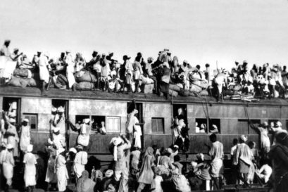 A train carrying refugees to Pakistan in September 1947