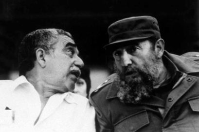 Fidel Castro (right) with Gabriel García Márquez