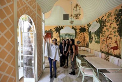 Girls enjoying a day out at Caffé Palladio, Jaipur