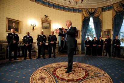 Trump at the Law Enforcement Officers and First Responders Reception