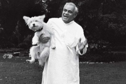 Vajpayee at home in Delhi, 2008