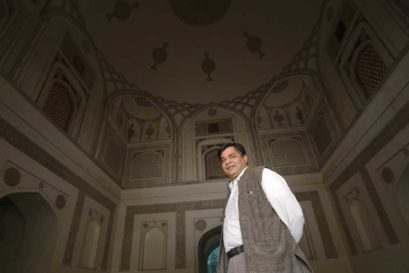 TCA Raghavan at Abdur Rahim’s tomb in Delhi