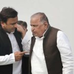 Akhilesh and Mulayam Singh Yadav