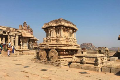 Stone chariot at the Vittala temple, Hampi