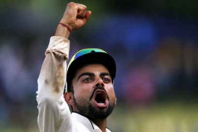 India's captain Virat Kohli watches his shot during the second day of the second cricket test match between South Africa and India at Centurion Park in Pretoria, South Africa, January 14, 2018 (Photo: AP)