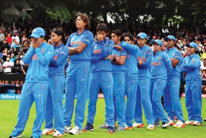 Team India after losing the ICC Women’s World Cup final to England at Lord’s