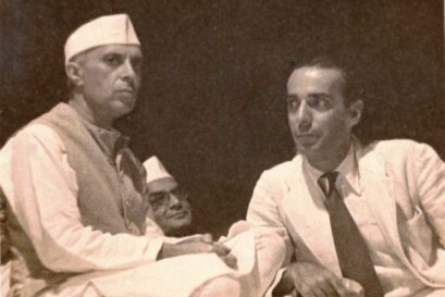 Jawaharlal Nehru and Minoo Masani in 1945