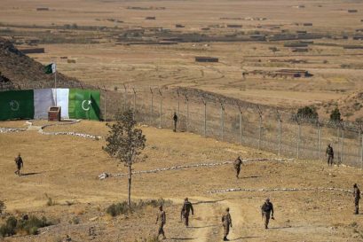 The Durand Line at Angur Ada, Pakistan