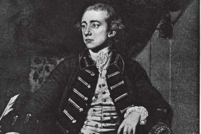 A portrait of Warren Hastings