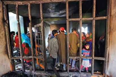 A house in Pulwama where a gunbattle on November 7 between JeM and security forces resulted in the death of Talha Rasheed, nephew of Masood Azhar