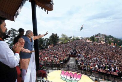 Modi at BJP’s Parivartan Rally at The Ridge in Shimla