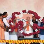 Narendra Modi at the Gujarat Gaurav Mahasamellan near Ahmedabad on October 16