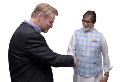 Christopher Nolan (Left) with Amitabh Bachchan